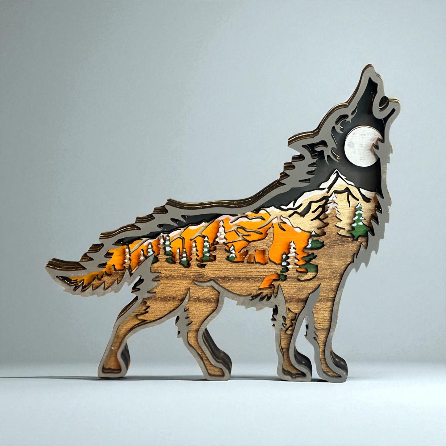 3D Layered Wolf