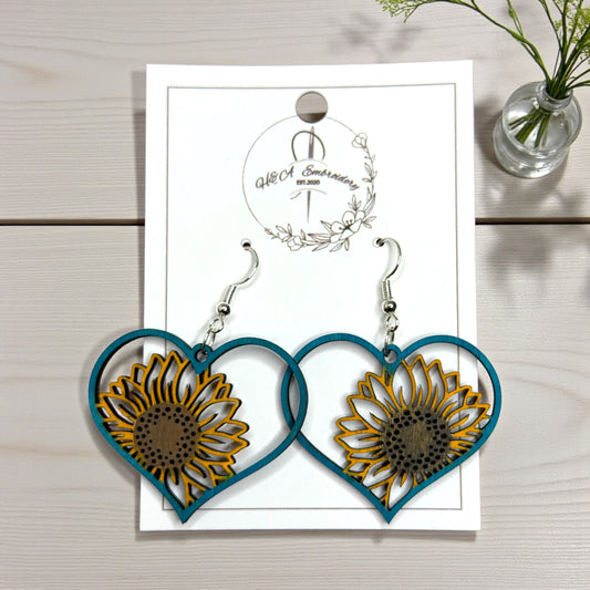 Sunflowers earrings
