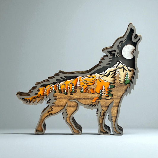 3D Layered Wolf