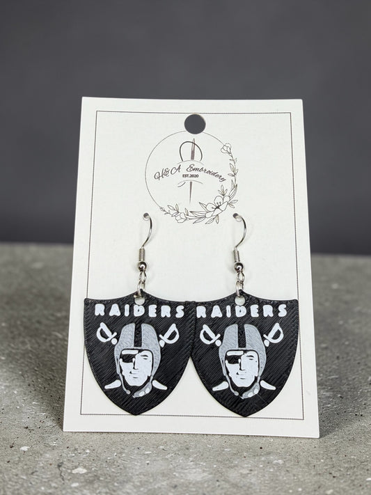 Raiders Earrings