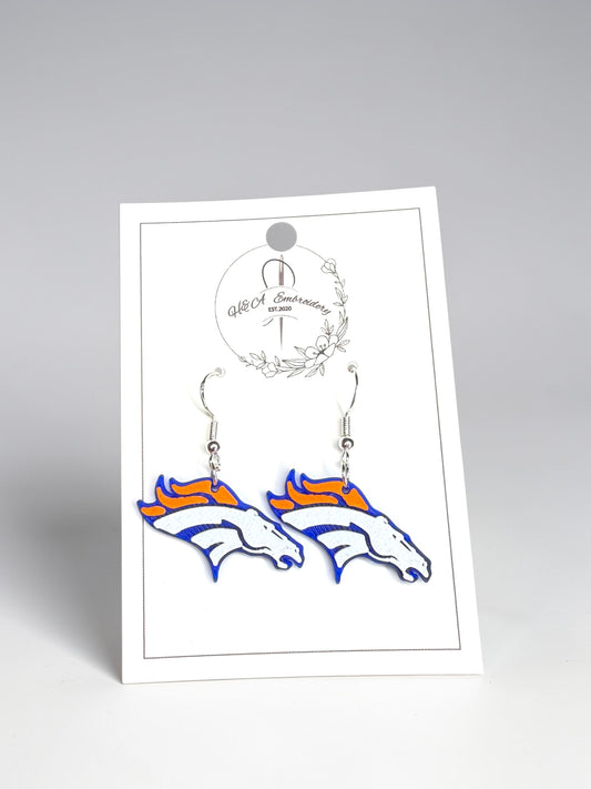 Broncos Earrings