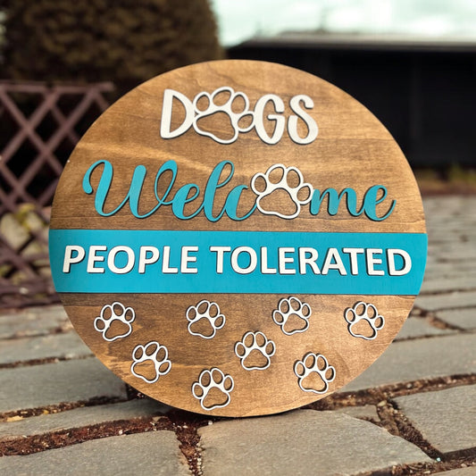 Welcome Dog Sign