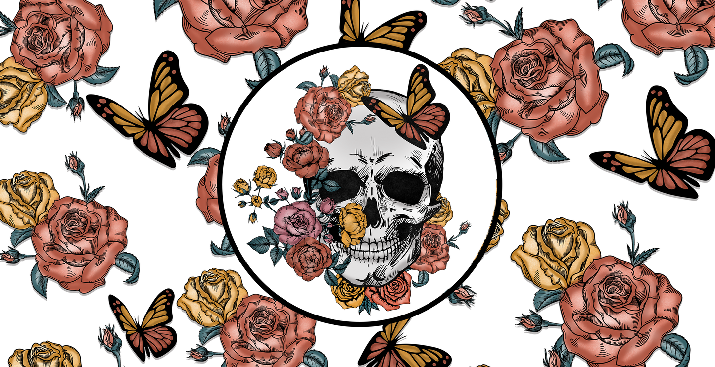 Flower Skull 16oz Wrap