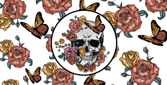 Flower Skull 16oz Wrap