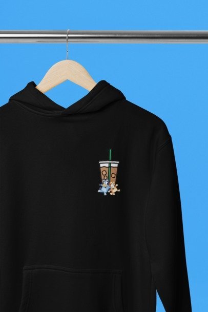 Bluey and Coffee Hoodie