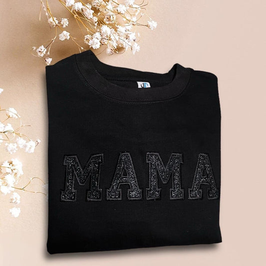 Mama Glitter Crew Neck